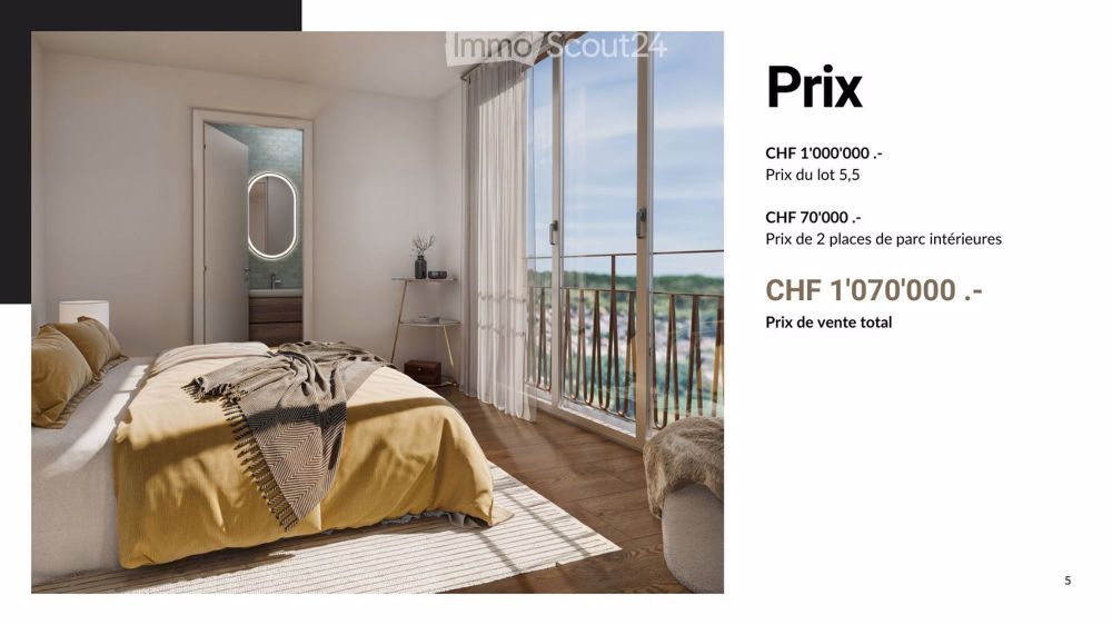 Prächtige 5.5-Zimmer-Neuwohnung in Corminboeuf - Bild 6