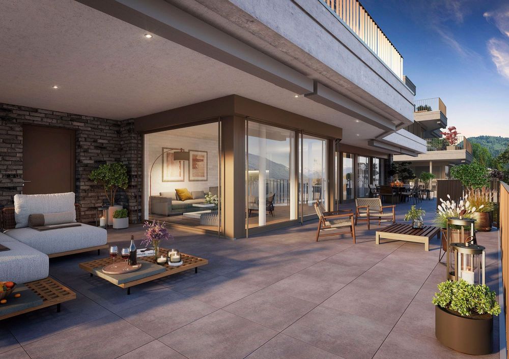 Luxuriöse 3.5 Zi.-Terrassenwohnung mit grandioser See- und Bergsicht - Bild 4