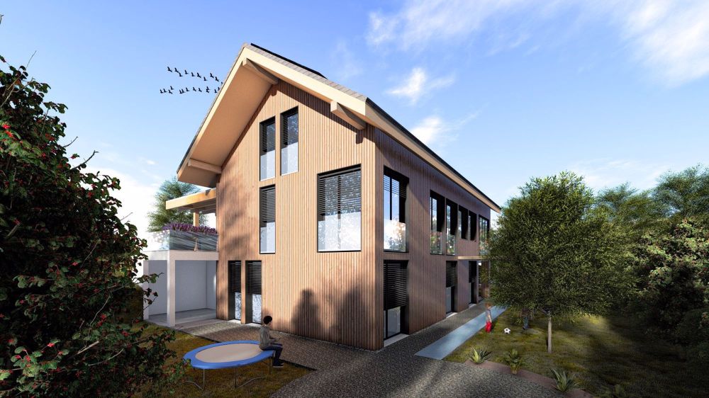 Neubau mit Weitblick und individuellem Innenausbau - Aussenansicht
