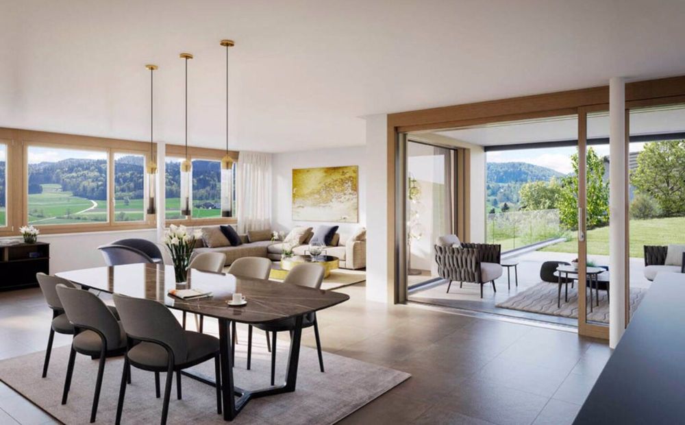 Traumhafte Fernsicht auf Alpstein mit Säntis und Churfirsten - 5.5-Zi.-Terrassenhaus - Bild 8