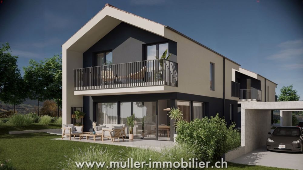 4 moderne Villen mit Abstand, nahe Romont - Bild 1