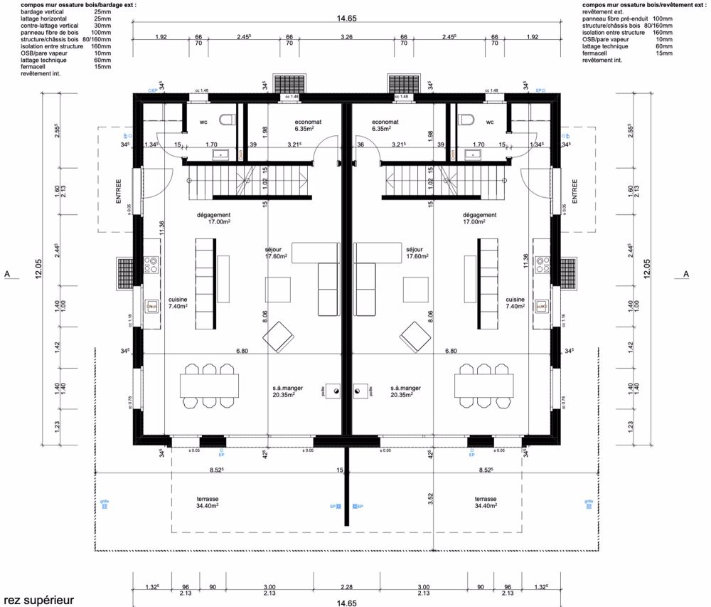 Letzte Villa von 216 m² Nutzfläche, 5,5 Zimmer in Tatroz, 3 Parkplätze, Grundstück B - Bild 10