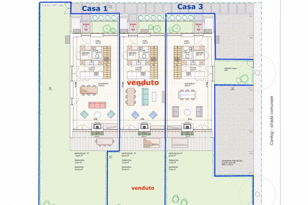 Einfamilien-/Reihenhaus mit Garten und 2 Parkplätzen - Bild 11