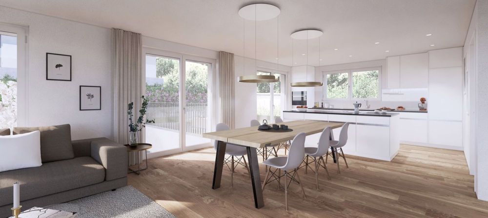 6-Zimmer-Neubau in Chur urban wohnen, naturnah geniessen - Innenvisualisierung