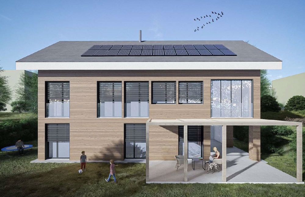 Neubau mit Weitblick und individuellem Innenausbau - Aussenansicht