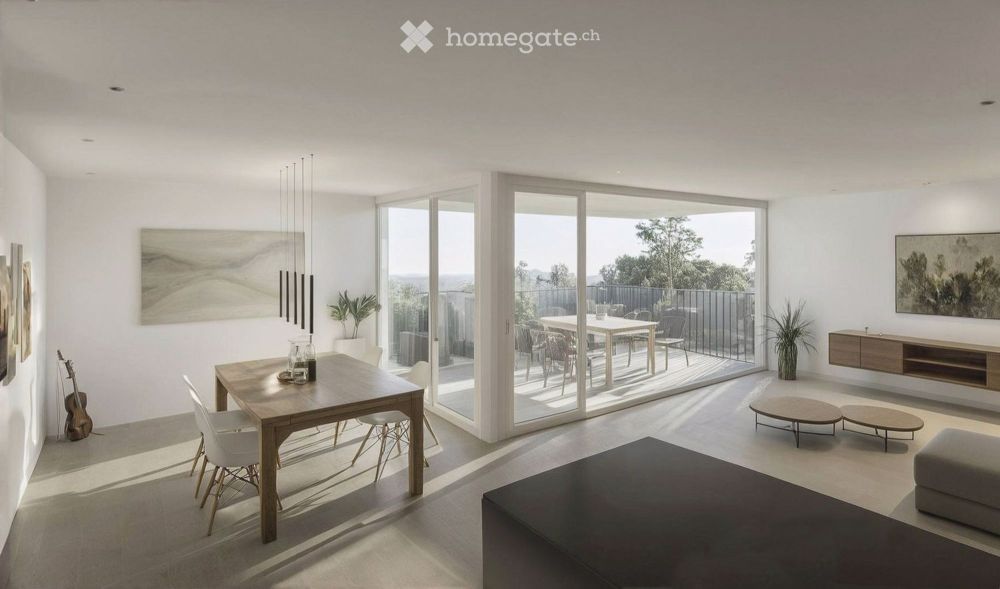 Moderne 4.5-Zimmer-Wohnung in Bösingen - Barrierefreies Wohnen mit Ausblick - Bild 4