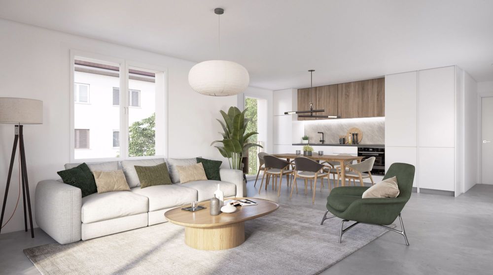 Balkone der Unterwälder: 4.5-Zimmer-Wohnung in der Stadt Freiburg - Bild 2