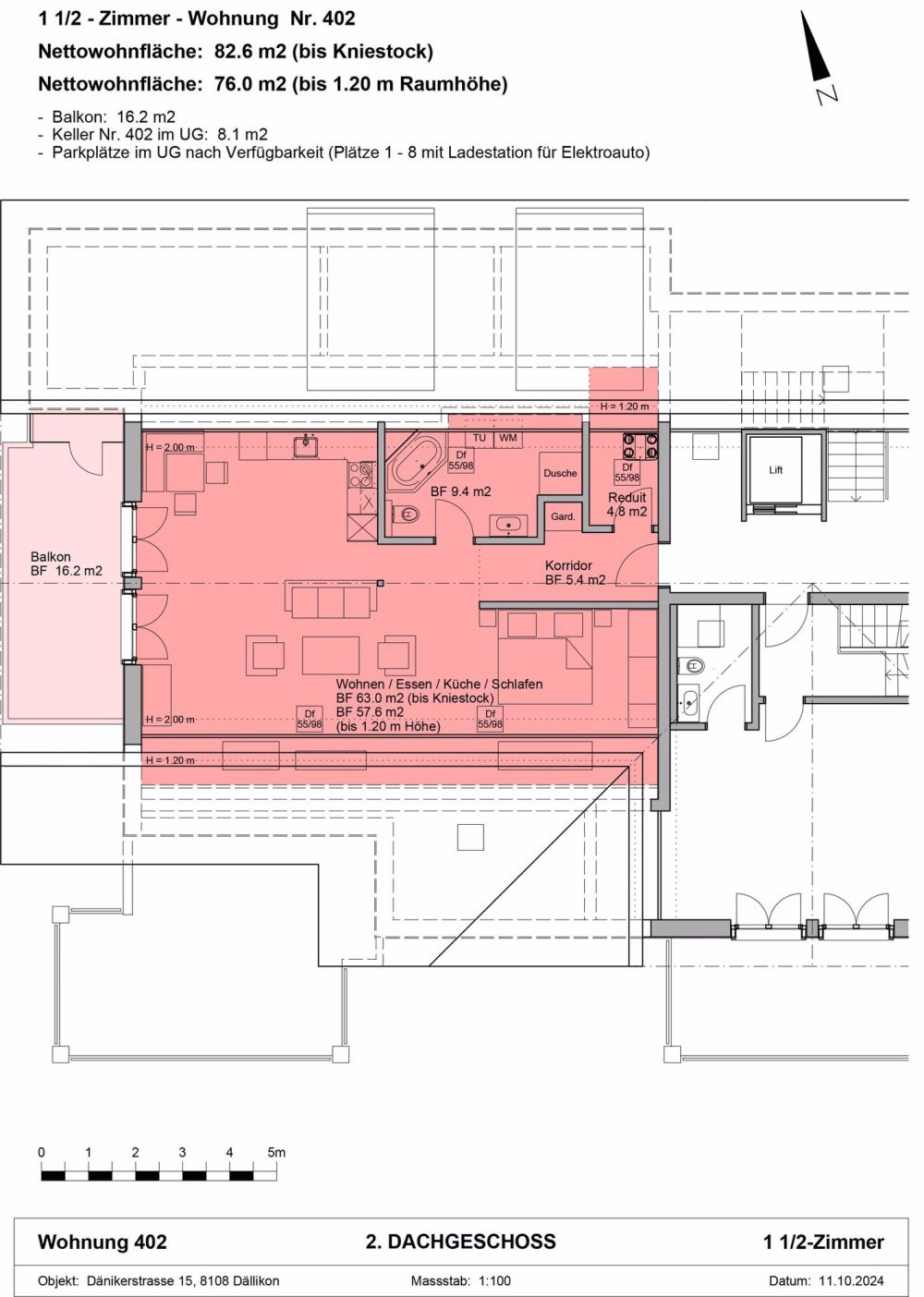 Neubau in Dällikon: Zeitgemässe Architektur trifft auf ländlichen Charme, Loft-Wohnung - Bild 3