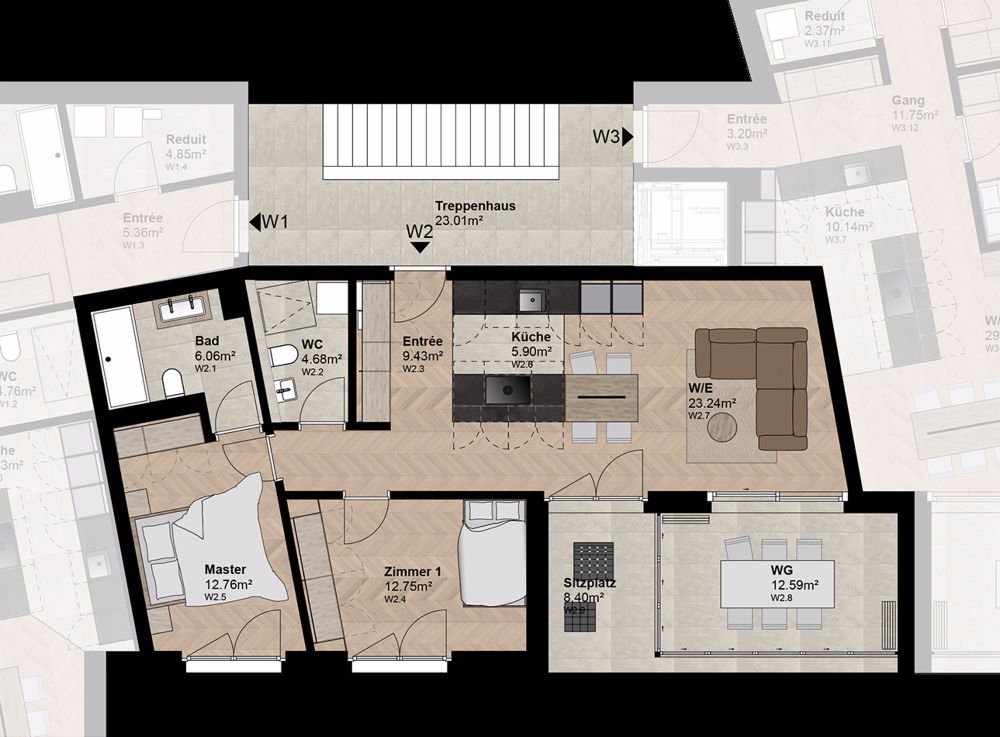 Exklusive Wohnung mit hoher Energieeffizienz und unverbaubarer Aussicht.Neue Preise! - W2 - Bild 5