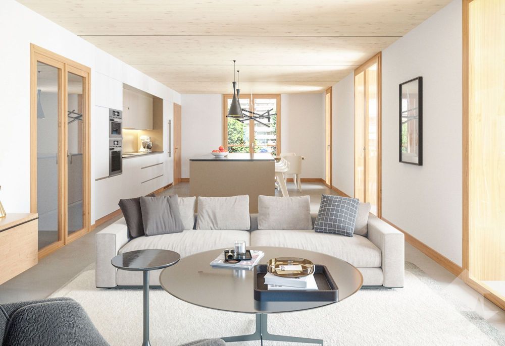 Monthey, La Kaazelle 4,5 Zimmer in einer umweltfreundlichen Wohnanlage - Exemple d'aménagement