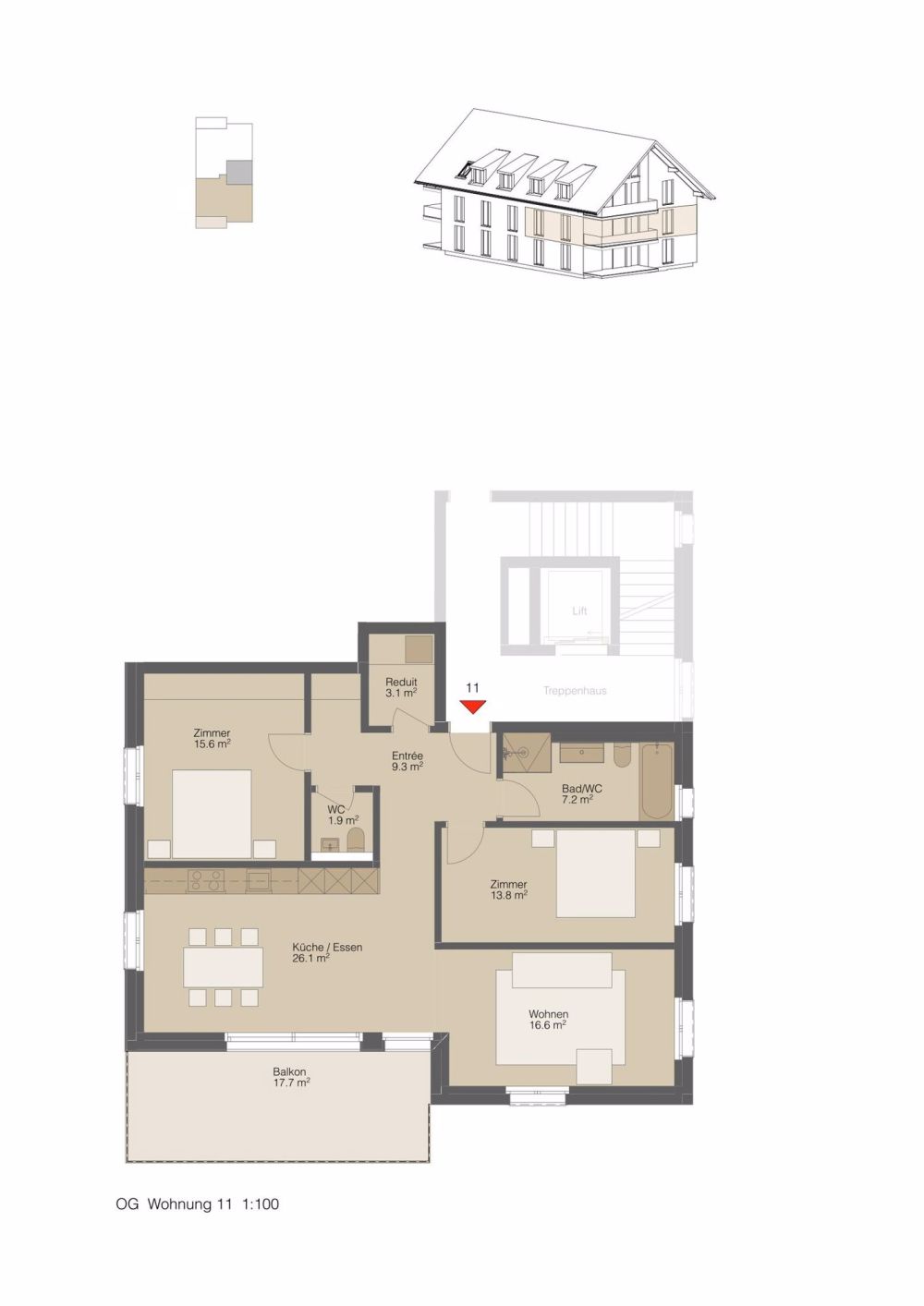 Neubau MFH Dorfperle - 6 modernen Eigentumswohnungen in Wallbach - Bild 8