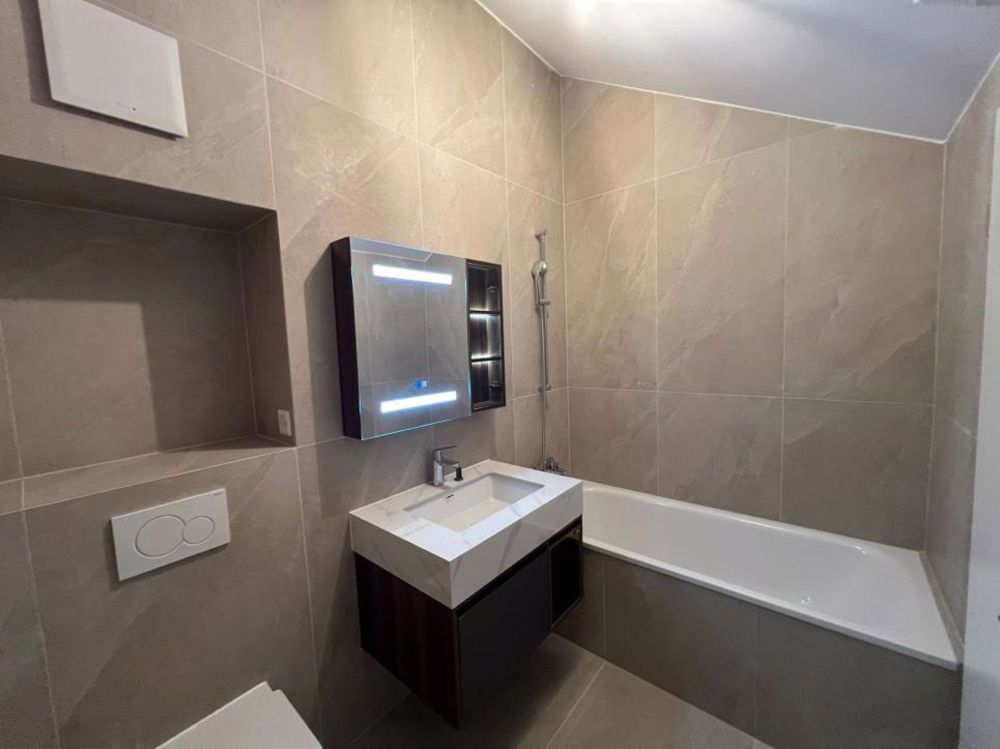 helles 4,5-Zimmer-Wohnung in der Nähe des Sees - salle de bains