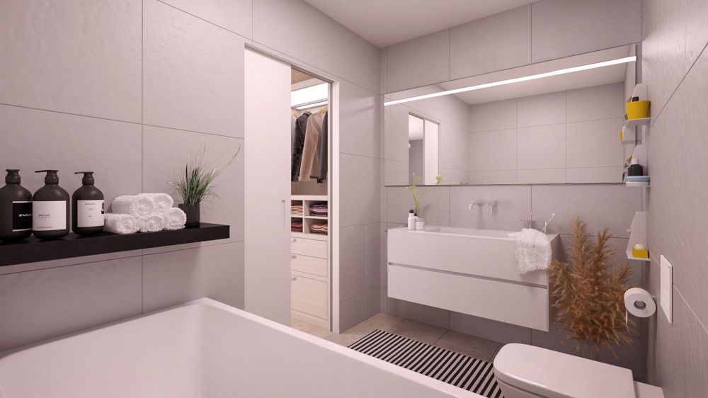 Ein Zuhause, das mehr als nur vier Wände bietet - Visualisierung Badezimmer