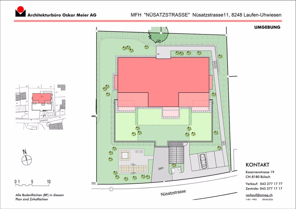 3.5-Zimmer-Gartenwohnung mit Gartenanteil - Situation