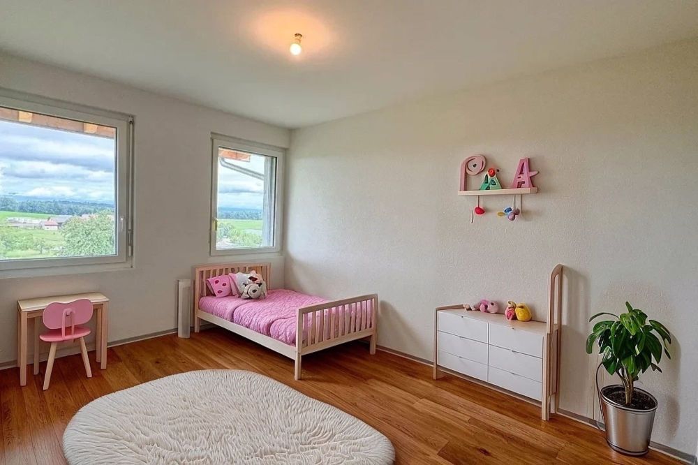 Votre Havre de Paix à Corserey - Appartement de 5.5 pièces à vendre ! - Projection Chambre enfant