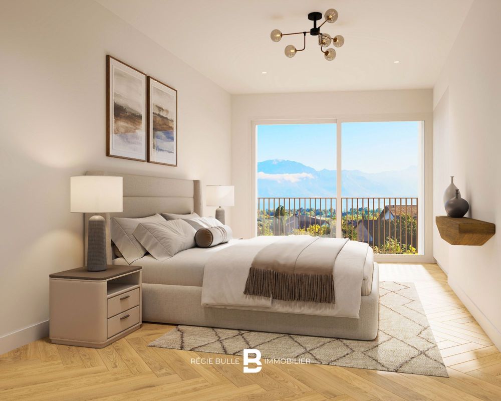 L'Écrin - Votre 3,5 pièces d'exception à St-Légier - Chambre à coucher