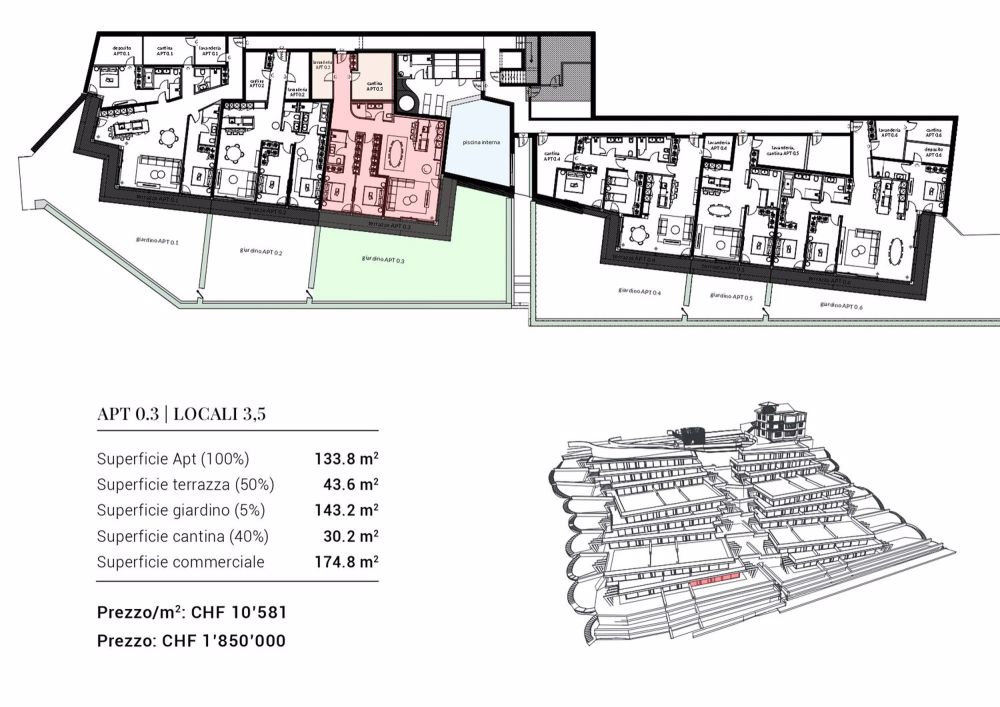 Schönes 3,5-Zimmer-Wohnung mit Garten in neuem Wohnprojekt Mirador in der Via Tesserete - Bild 12