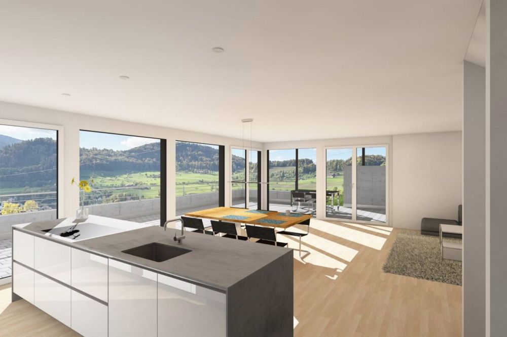 Neubau Doppeleinfamilienhaus mit Weitsicht - Bild 2