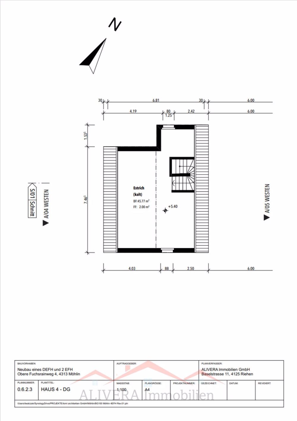 Modernes, Einfamilienhaus in Möhlin Haus 4 - DG