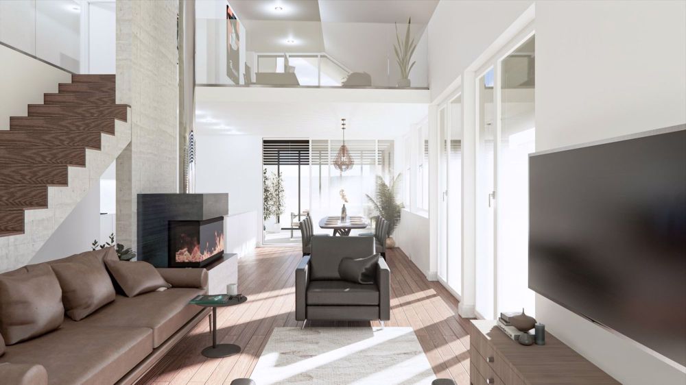 Neubau mit Weitblick und individuellem Innenausbau - Wohnbereich