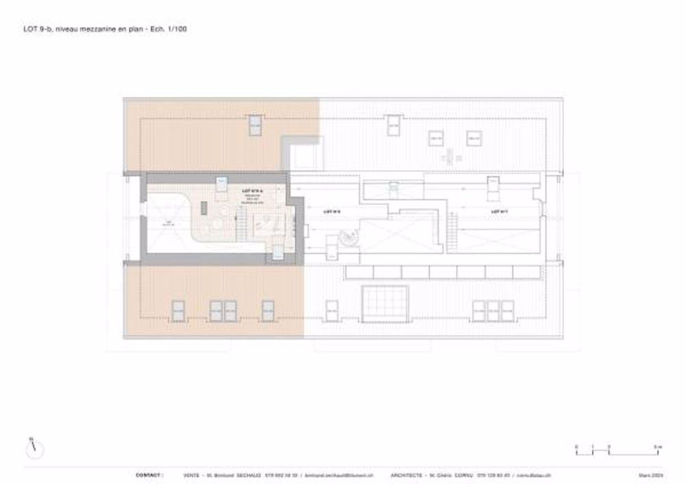 Bel appartement dans les combles avec mezzanine et grand balcon - Bild 7