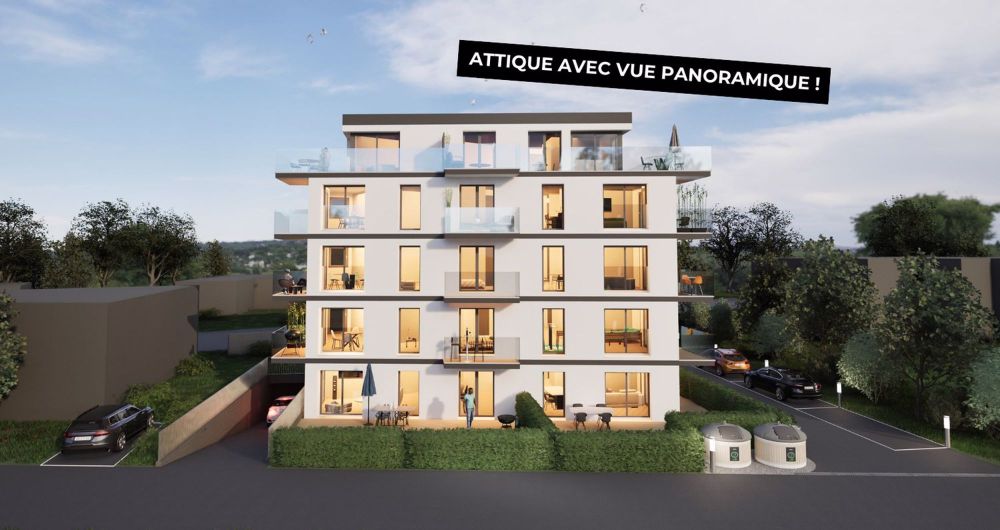 Magnifique attique de 3,5 pièces neuf avec vue imprenable sur Saxon ! - Bild 1