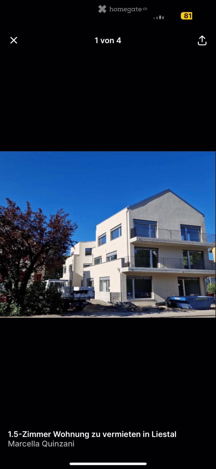 Moderne 1.5-Zimmer-Terrassenwohnung in Liestal - Bild 1