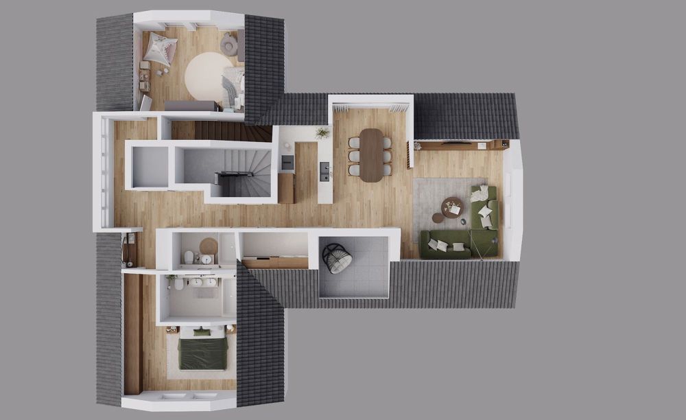 Obergeschoss - Wohnung in Lengnau AG - Bild 2