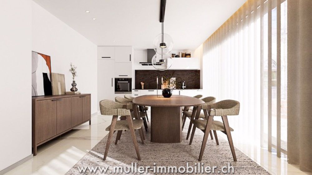 Dachgeschoss mit Blick auf das Land, nahe Romont - Bild 5