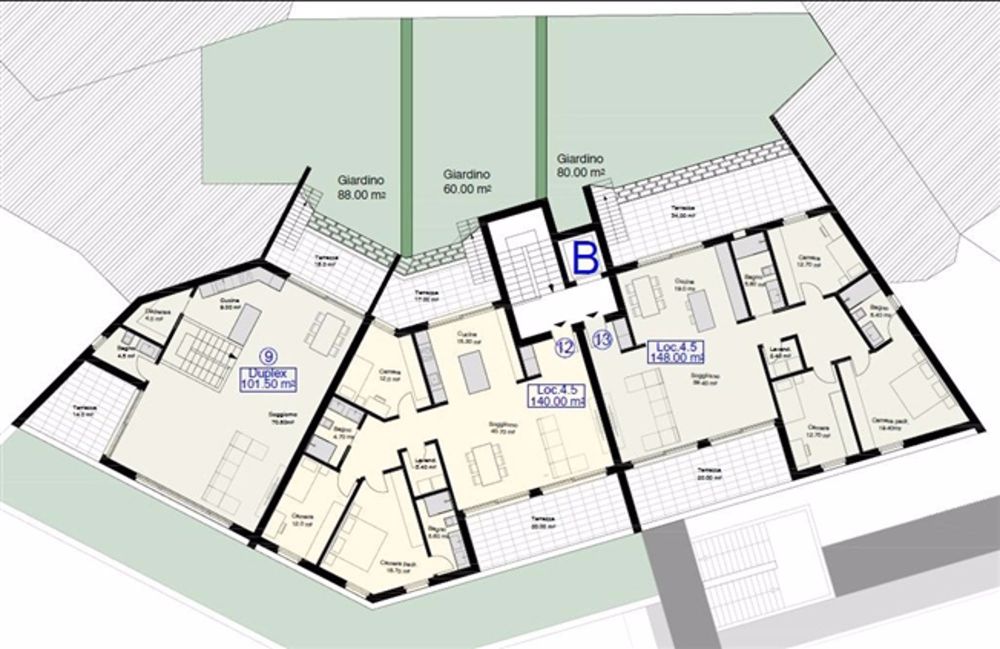 NUOVO APPARTAMENTO 4.5 LOCALI CON GIARDINO A GIUBIASCO - NEUE 4,5-ZIMMER-WOHNUNG MIT GARTEN IN GIUBIASCO - Bild 12