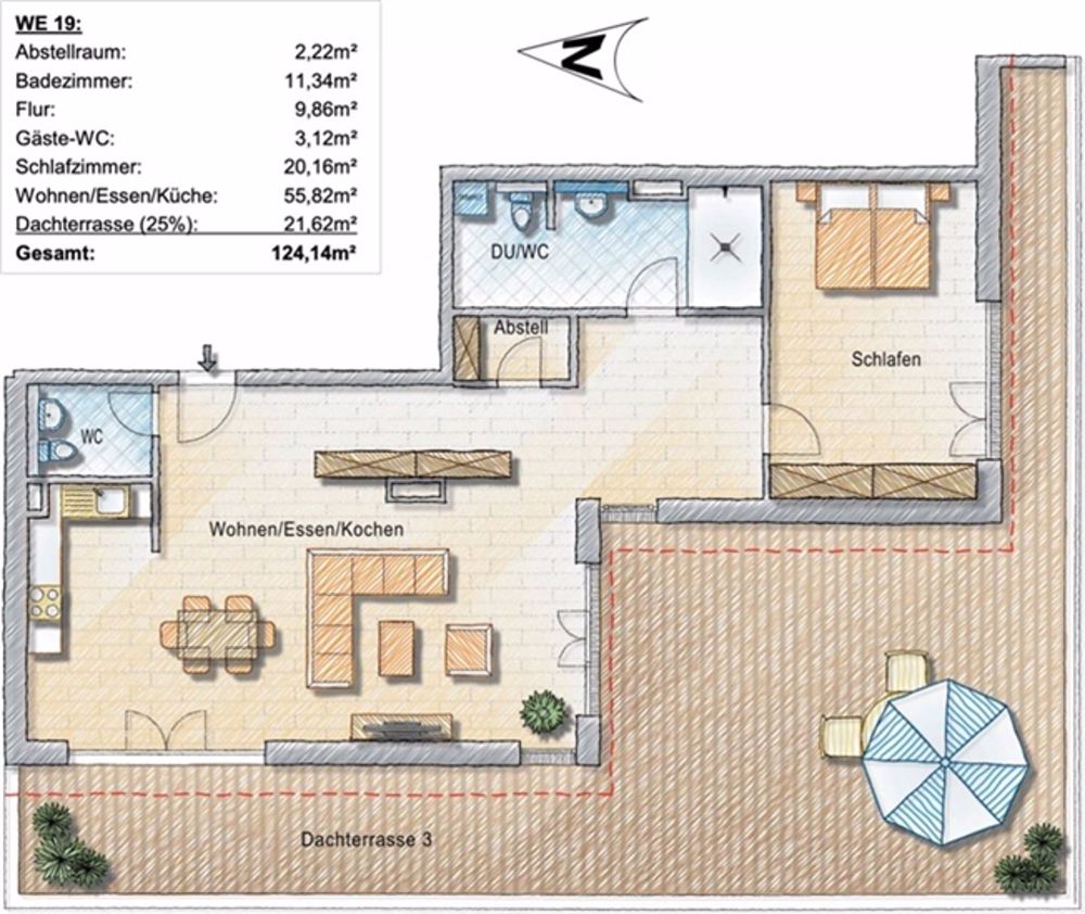 4.5 Room apartment - Bild 1