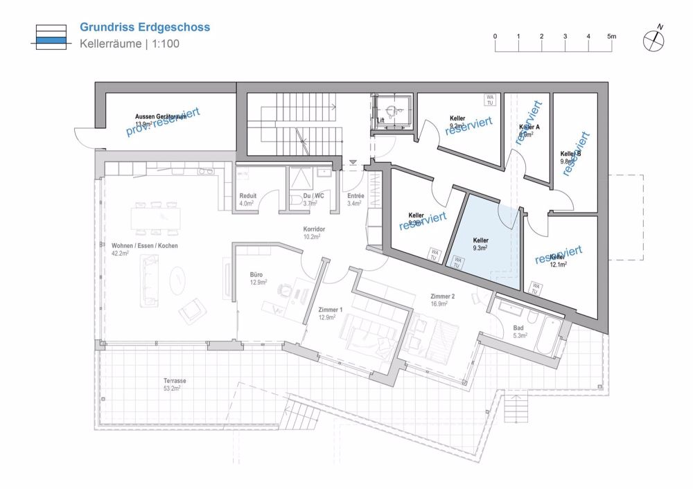3.5 Zimmerwohnung 1.2 | Residenz Zentaur, Aarau - Bild 8