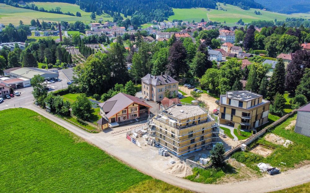 Appt PPE neu von 4.5 Zimmern mit Balkon Campagne Pernod, Lot B9 - Vue aérienne