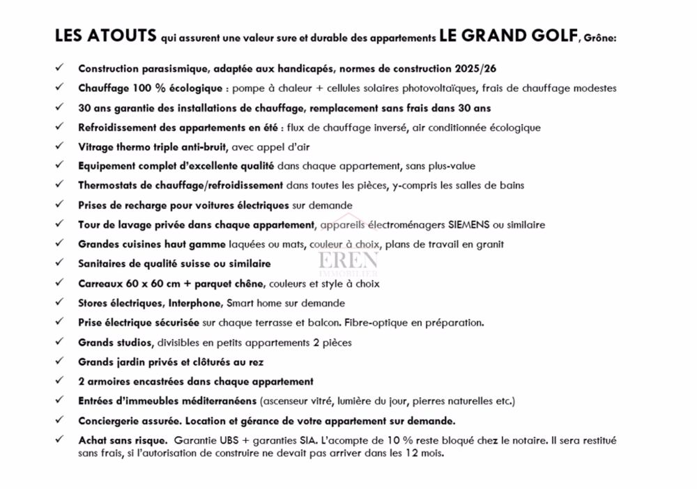 Attika 3.5 Zimmer neu mit großer Terrasse von 43.50 m2 - Promotion "Le Grand Golf" à Grône - Appartements neufs à vendre