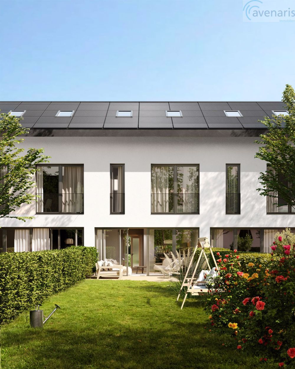 Neubauprojekt: 6 moderne Reiheneinfamilienhäuser - Garten / Garden