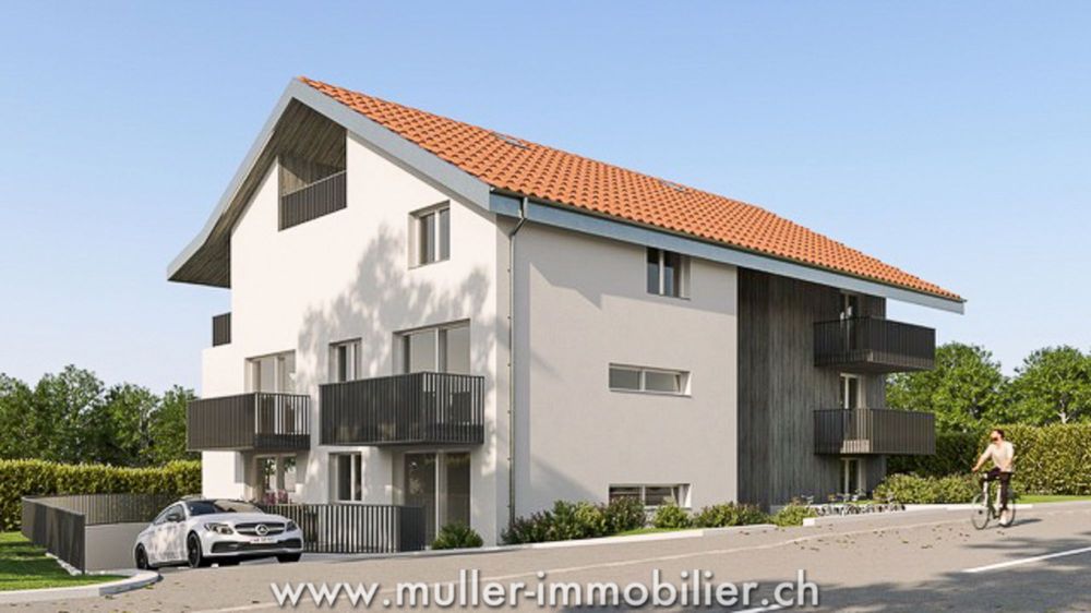 Dachgeschoss mit Blick auf das Land, nahe Romont - Bild 11