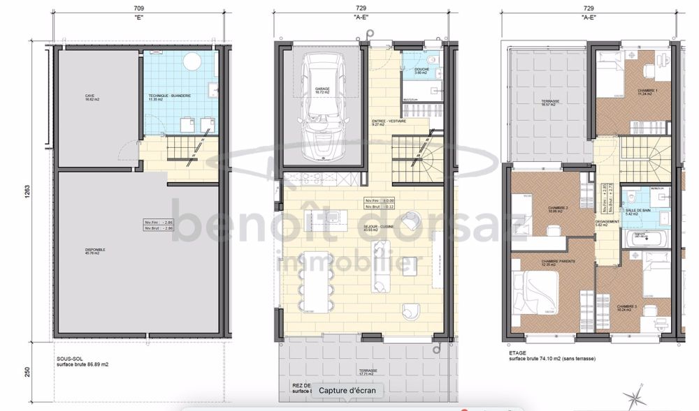 Villa neuve dès 4,5 pièces (A-B-C-D-E-F-G-H) - Plan général