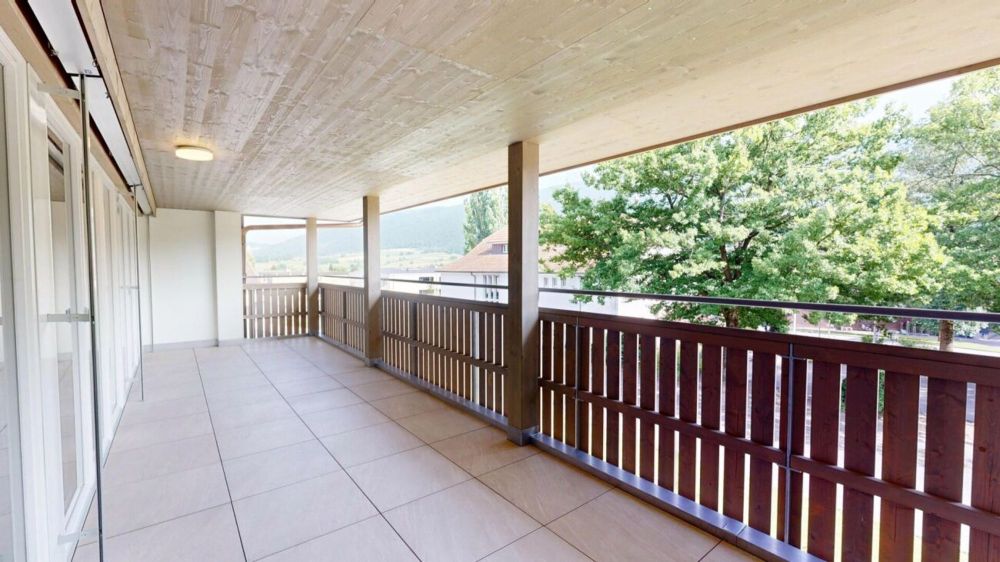 Ländlich leben, gemeinsam wohnen - drei Wohnungen für Generationen - Balkon (Süd)