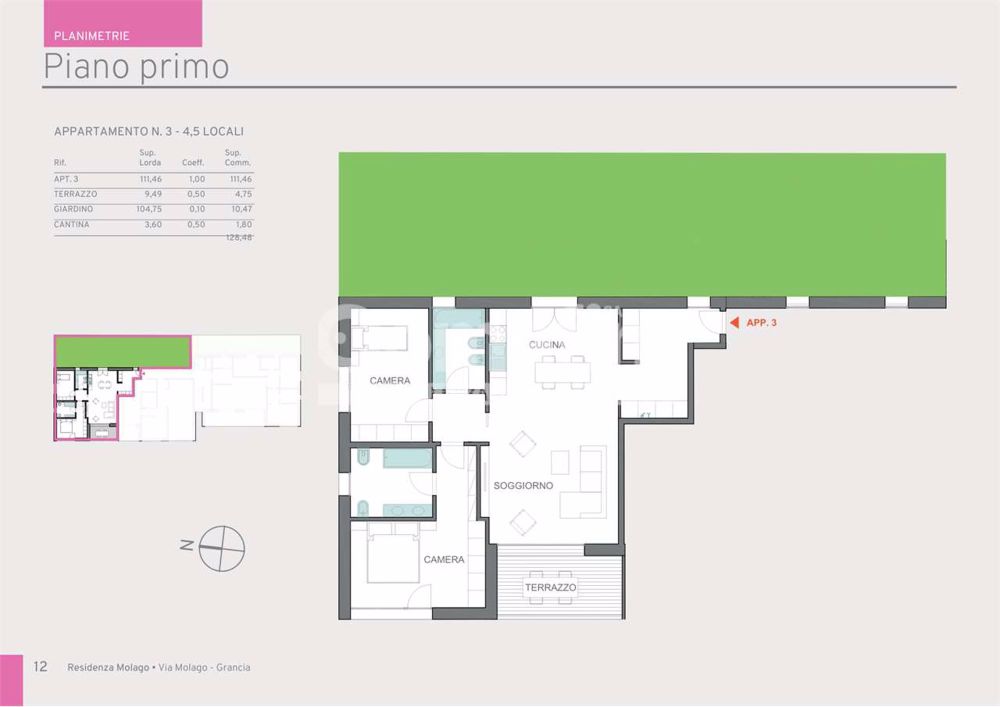 Nuovo App. 4.5 - Residenza Molago Grancia - Bild 10