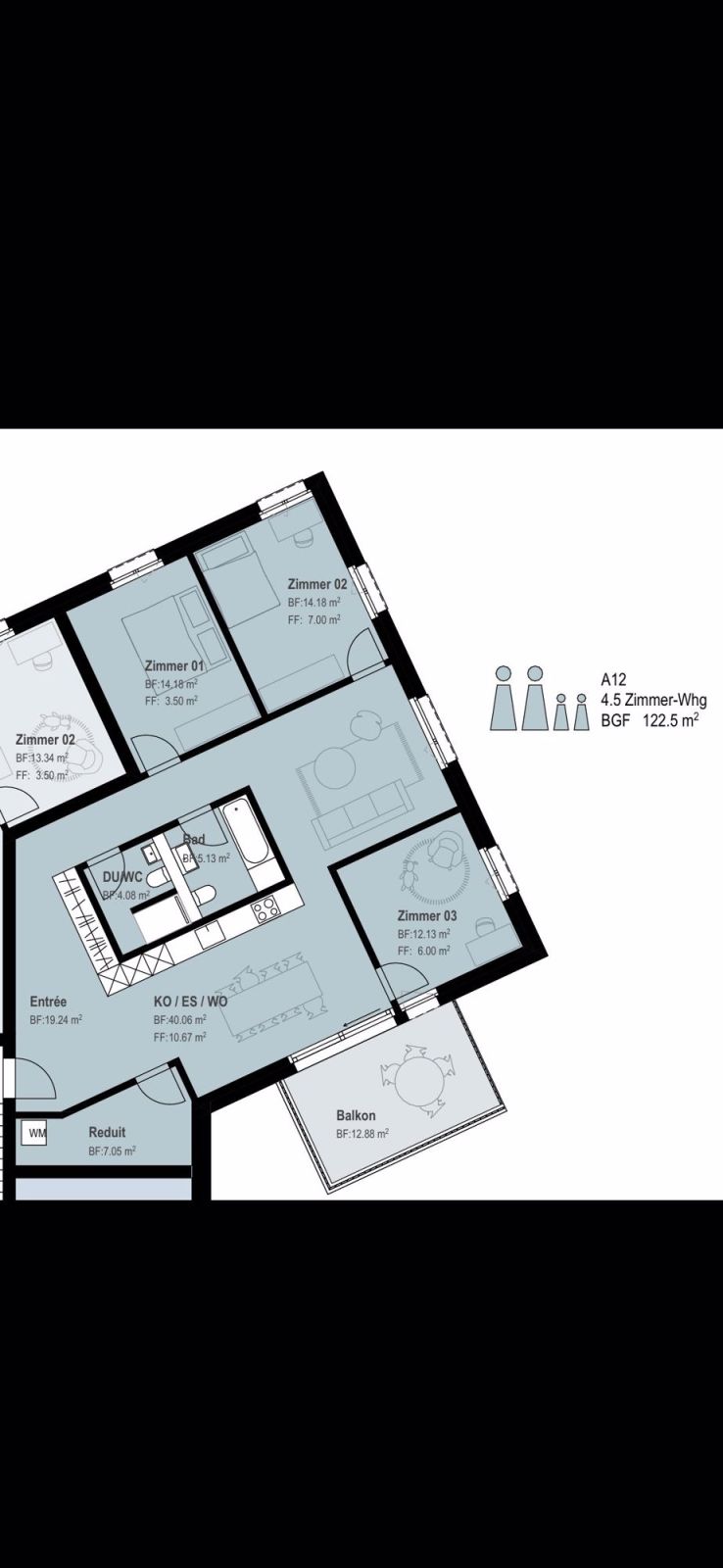Neubau 4.5 Zimmer-Wohnung in Bilten - Bild 5