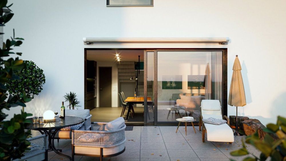 COSMO TOWNHOUSE | URBANES LEBEN IN BIEL - Beeindruckende Terrasse