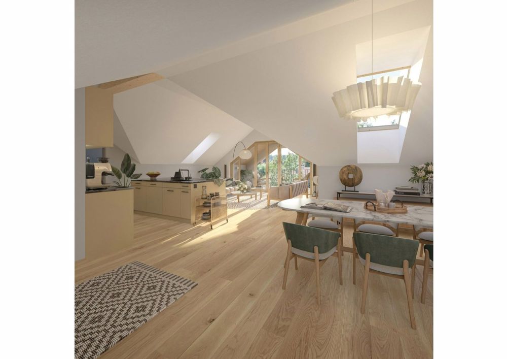 Einzigartige 3.5 Zimmer-Dachwohnung mit herrlicher Aussicht - Einzigartige Dachwohnung