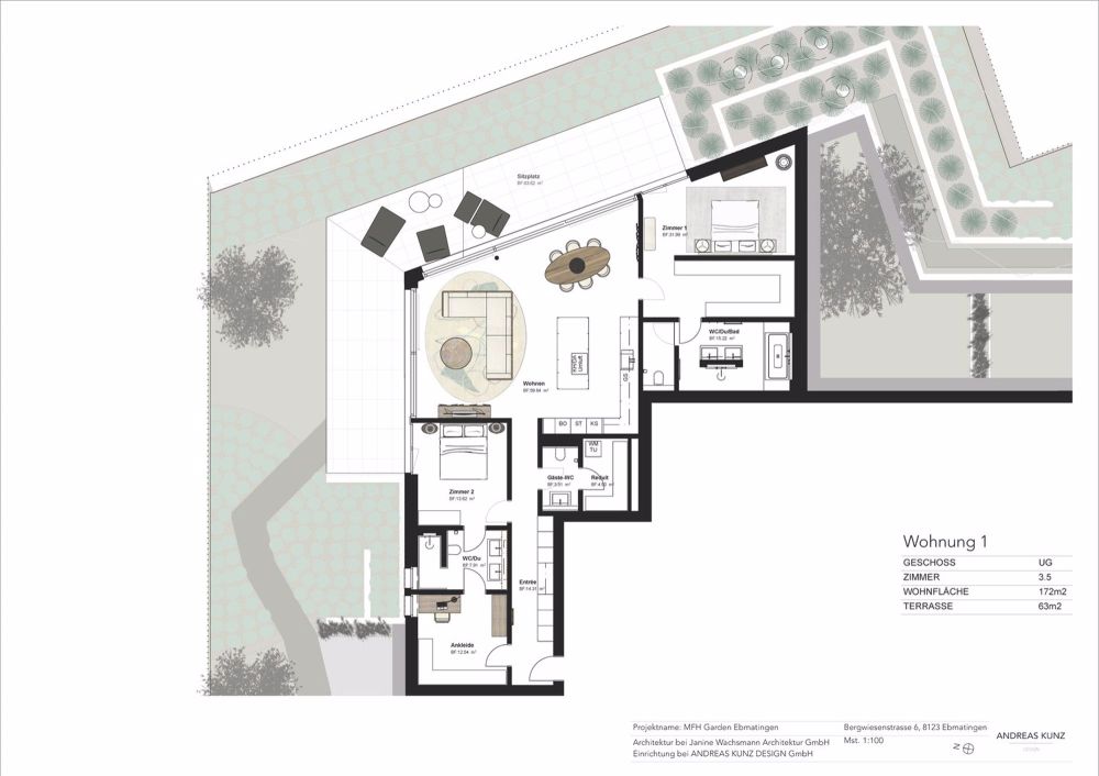 Neubau-Wohnung mit 172m2 Wohnfläche und zwei grossen Bastelräumen/Kellern - Bild 2
