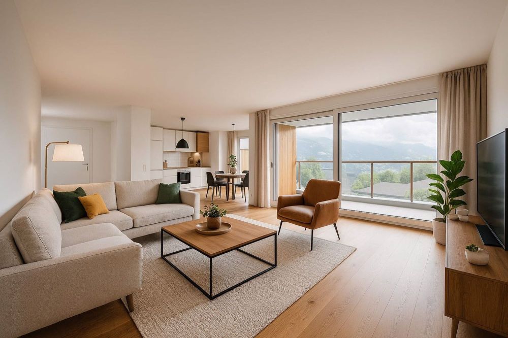 Sonnige 4.5-Zimmerwohnung in Zeneggen kaufen - Bild 1