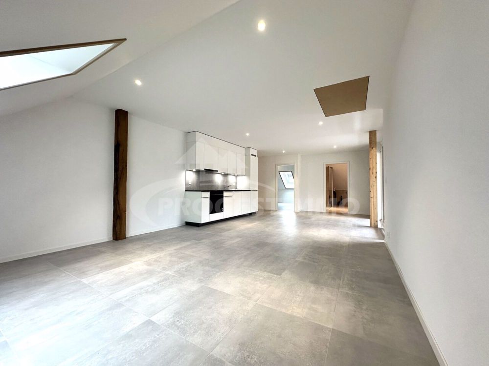 NEUBAUWOHNUNG MIT 72M2 UND 60M2 NUTZBAREN DACHBODEN - Séjour