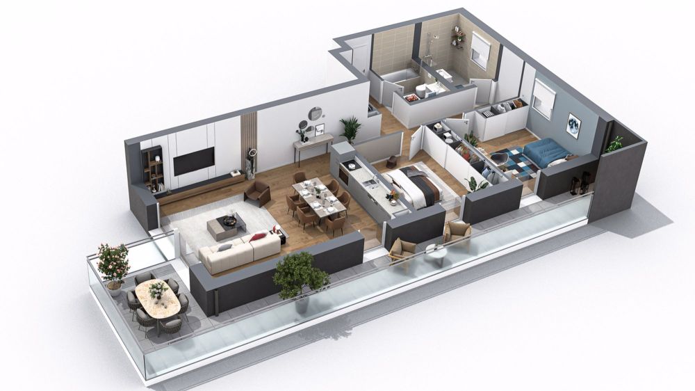 NEU - 3,5-ZIMMER-ATTIKAWOHNUNG - NAHE BAHNHOF - PANORAMABLICKE - Lots A04-A10 (similaire A01-A07)