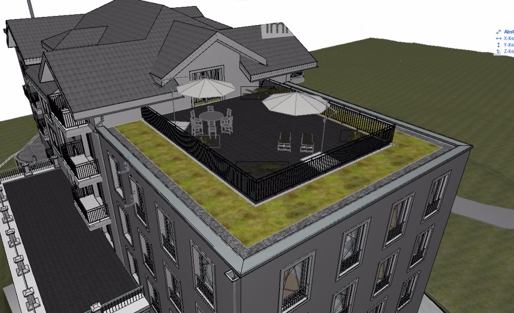 Luxuriöse Wohnung mit einer 80m2 grossen Terrasse - Bild 1