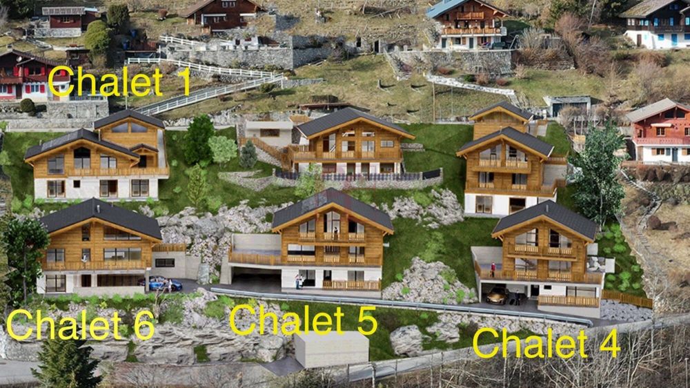 Crésuz - Magnifiques chalets de 4.5 pces à 5.5 pces - Emplacement du projet