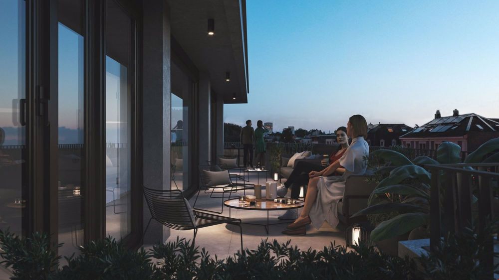 Penthouse Duplex-Wohnung im beliebten Breitequartier - Visualisierung Terrasse Penthouse