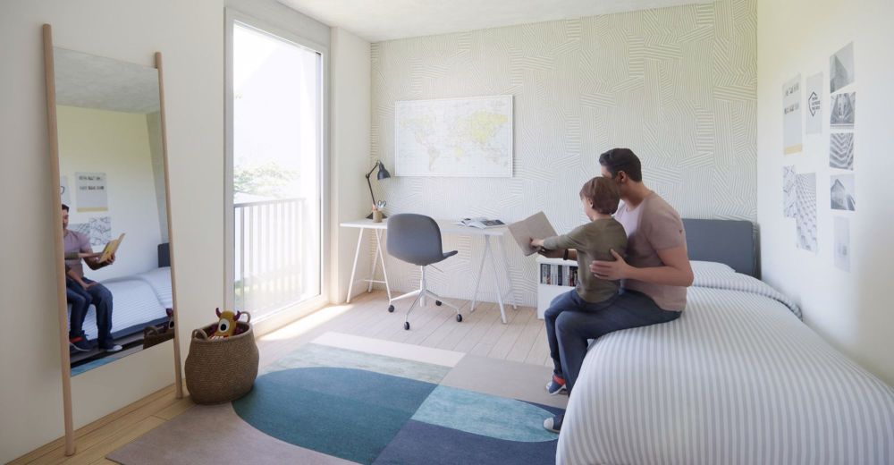 neuer Wohnpark mit 12 Wohnungen 6 mal 3.5 Zi und 6 mal 4,5 Zi an der Neufeldstrasse 24 und 26 - Bild 8